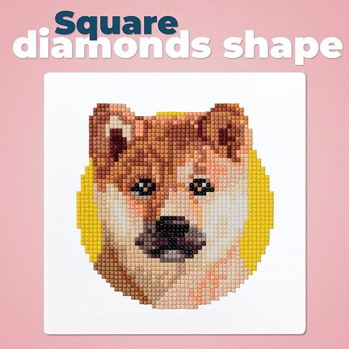 LuwoArte 16 Pack Diamond Painting Kits for Adults – Dog Breeds-Themed Diamond Art Kits – Full Drill DIY Paint Gem Art for Adults – Brilliant 5D Diamond Painting Kit–Relaxing Craft for Home Wall Décor