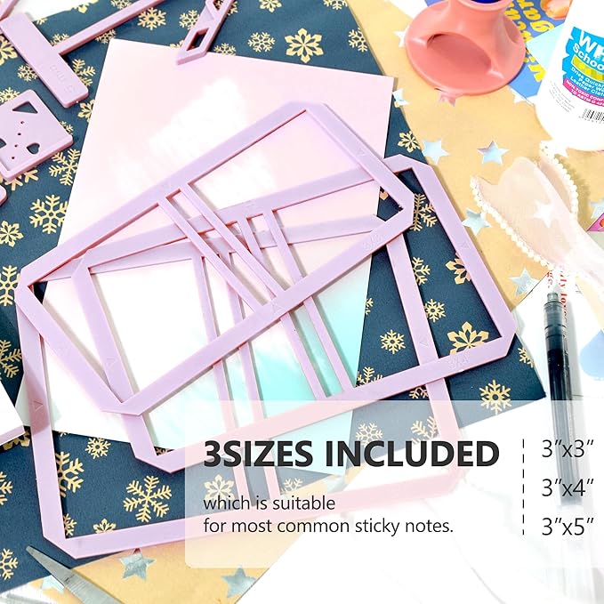 UPTTHOW 9Pcs Bookbinding Easy Scrapbooking Tool for Starter, Complete Great Stencils and Cutter Guide Kit Can Be Made into Notebook Calender Junk Journal Handbook