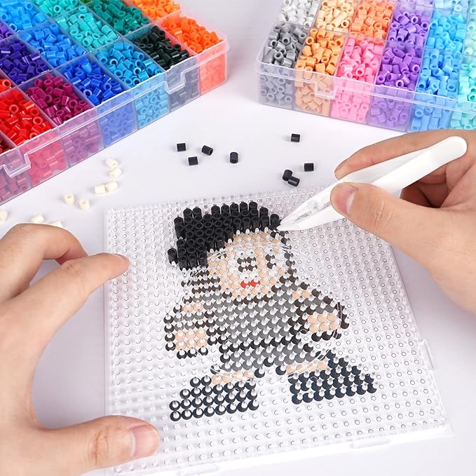 artkal fuse beads 48 colors 9600 melty beads compatible perler and hama