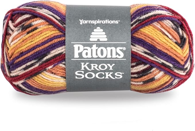 Spinrite Yarns Patons Kroy Socks Yarn, Mexicala Stripes