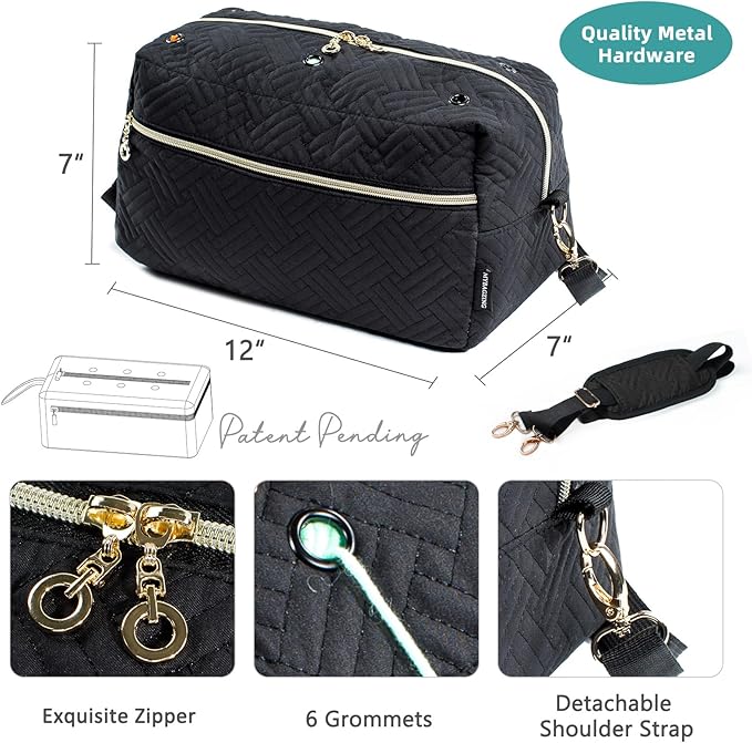 Crochet Bag Organizer - Knitting Bag - Yarn Storage Organizer - Yarn Bag for Crocheting - Yarn Holder for Crochet Accessories, Crocheting & Knitting Gifts