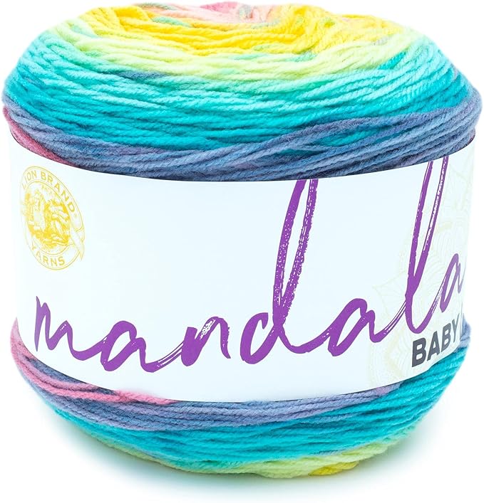 Lion Brand Yarn Mandala Baby Yarn, Honeydukes, 1 Skein
