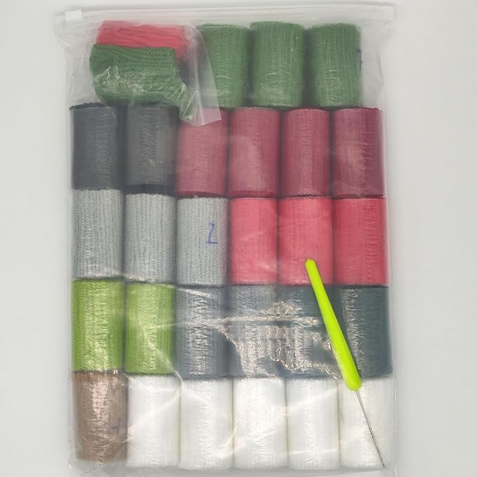 Howie's Latch Hook Kits for Adults, DIY Christmas Latch Hook Kit Rug Crochet Yarn, Color Preprinted Pattern Embroidery Decoration(Christmas Tree in The Car, 19.69 x 14.96 inch)