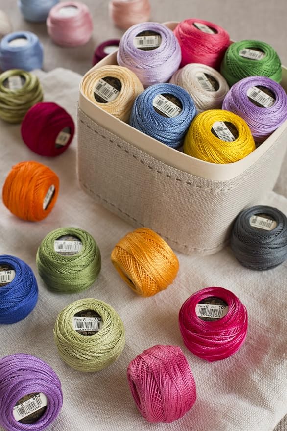 DMC 116 8-321 Pearl Cotton Thread Balls, Red, Size 8