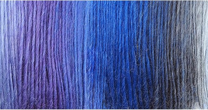 2 Skeins Rainbow Soft Yarn 100% Wool Gradient Multi Color Yarn for Crocheting Knit Total Length 180m×2(196yds×2,50g×2)-2