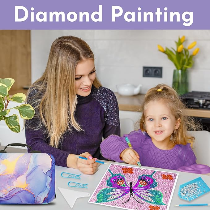 TAVOLOZZA Diamond Art Storage Case, 60 Slots, Diamond Painting Organizer, Art Storage Case, Diamond Painting Storage Box for Painting Supplies and Accessories