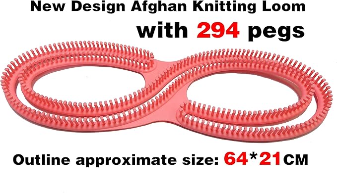 ALIMELT Serenity Loom Afghan Loom Knitting Looms Knitting Board Infinity S Loom 294 pegs Crochet Hooks Knitting Needles Large Projects Shawl Scarf Blankets Sweater Knitter