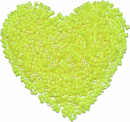 yowamho 6000 pcs yellow 5mm fuse beads - hama beads bulk refill kit