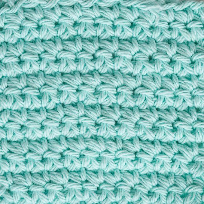 Lily Sugar'n Cream 100% Cotton Yarn 6-Pack Bundle with Bella's Crafts Stitch Markers (Greens)