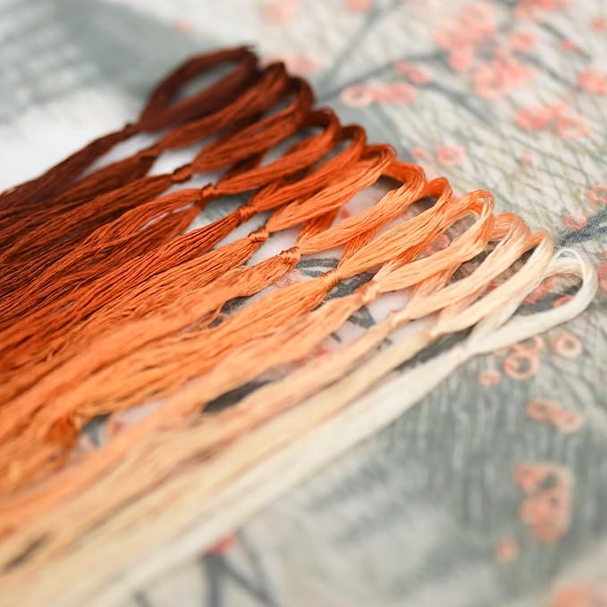 Natural 100% Mulberry Handmade Embroidery Silk Thread Silk Floss (76)