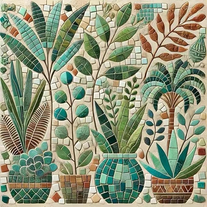 GEMFAMILY Diamond Painting Kits for Adults Beginner,5D Diamond Art Kits for Potted Plants,DIY Full Round Drill Diamond Dots Paintings Gem Art and Crafts Home Decor 13.8 x 13.8 Inch