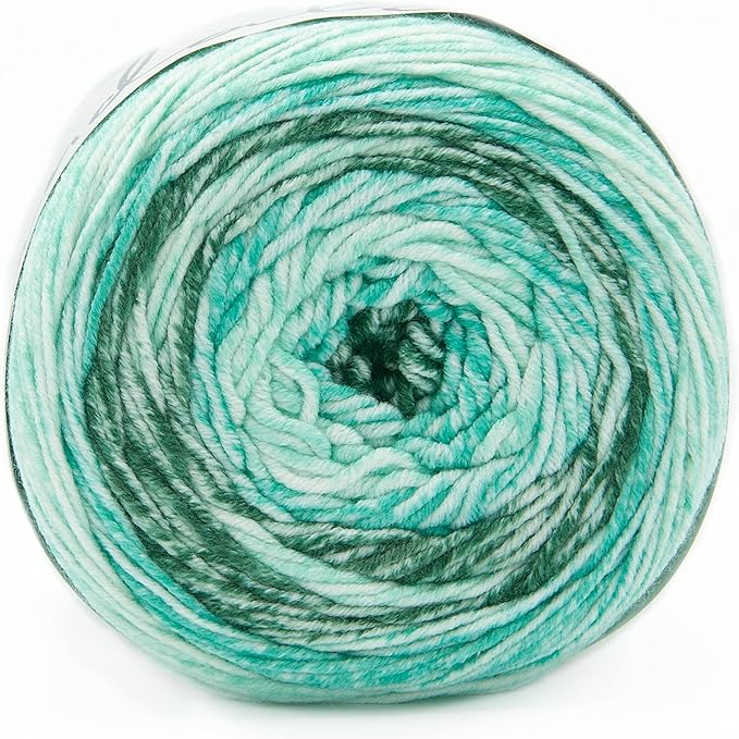 Lion Brand Yarn, Mandala Ombré Variegated Yarn for Crocheting, Knitting, and Crafts, Zen, 3 Pack, Soft, Acrylic Fiber for Cozy Blankets, Worsted Weight Sweaters and Colorful Shawls