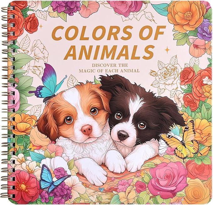 Women's Coloring Book 30 Pages Cute Pets Pattern Coloring Books for Adults to Relax and Relieve Anxiety, Gift for Mother's Day, Birthdays, Christmas, Anniversaries