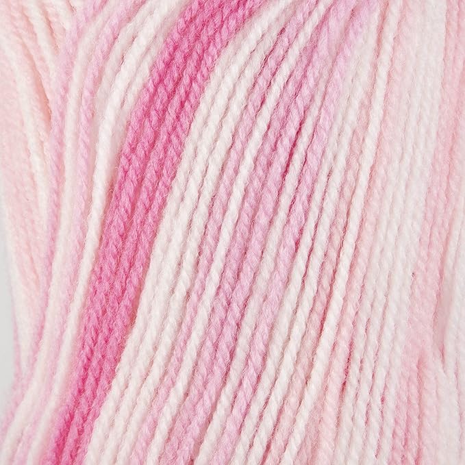 Sensy Candy Yarn - 10 Skeins, 3.5 oz, 251 Yards, Multicolor for Crocheting and Knitting, Light Gauge 3