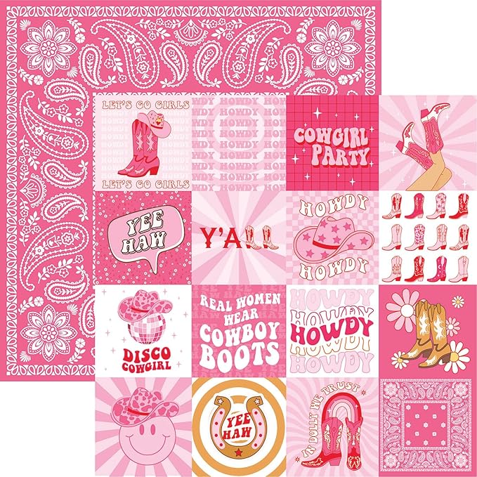 Reminisce Cowgirl Party Scrapbook Collection Kit