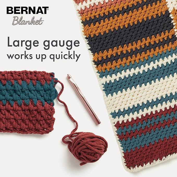 Bernat Blanket - 2 Pack of 220 Yards/10.5 oz Celestial Blue 100% Polyester Yarn