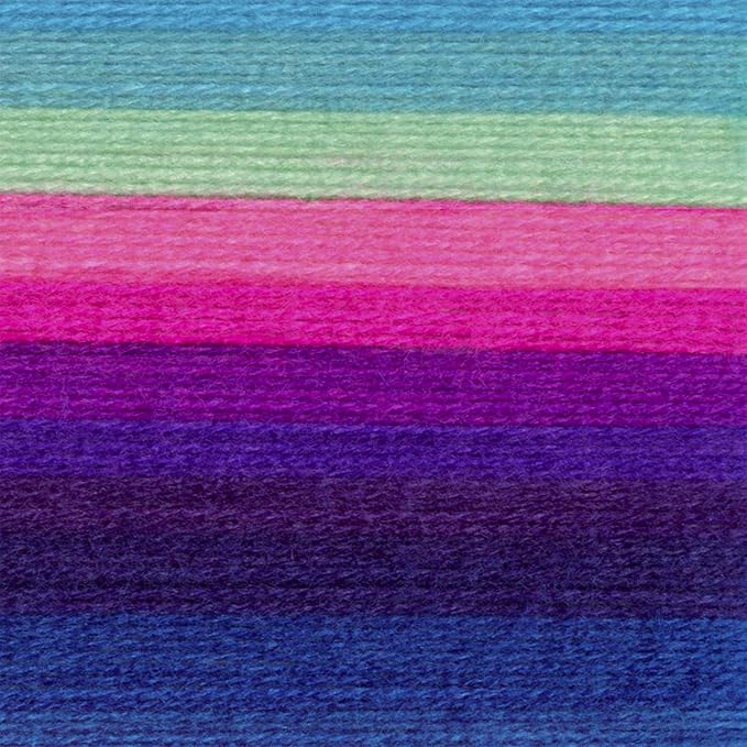 Lion Brand Yarn, Mandala DK Lightweight Yarn for Knitting, Crochet, and Crafts, Troll, 3 Pack, Self-Striping Acrylic Fiber for Baby Blankets, Multicolor Shawls and Variegated Cardigans