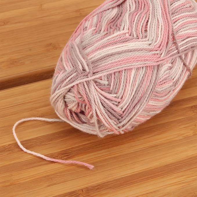 JubileeYarn Cotton Select Yarn - 50g/Skein Sport Weight - Frosted Café - 8 Skeins