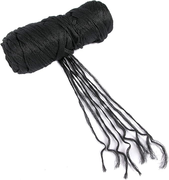 5Roll Brazilian Yarn Wool Hair Arylic Yarn for Hair Crochet Braid Twist Warps Black Color