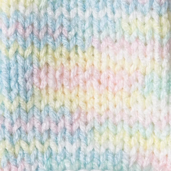 Caron Jumbo Prints Baby Rainbow Yarn - 2 Pack of 340g/12oz - Acrylic - 4 Medium (Worsted) - 595 Yards - Knitting/Crochet