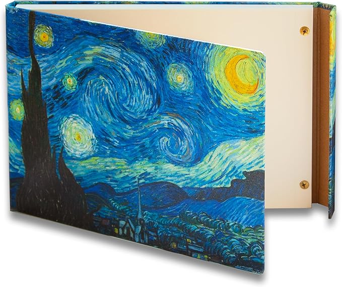 Watercolor Paper Pad — Magnetic Hardcover — 100% Cotton Watercolor Paper, Cold Press 200 GSM — 40 Sheets — Lay-Flat Watercolor Sketchbook — Art Supplies — KIROSKETCH (Starry Night 9x12 inch (A4)