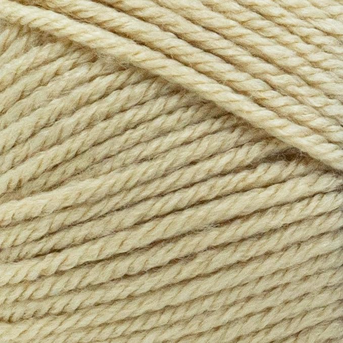 Lion Brand Yarn Basic Stitch Anti-Pilling Yarn for Crocheting, Knitting, and Crafts, Almond, 3 Pack