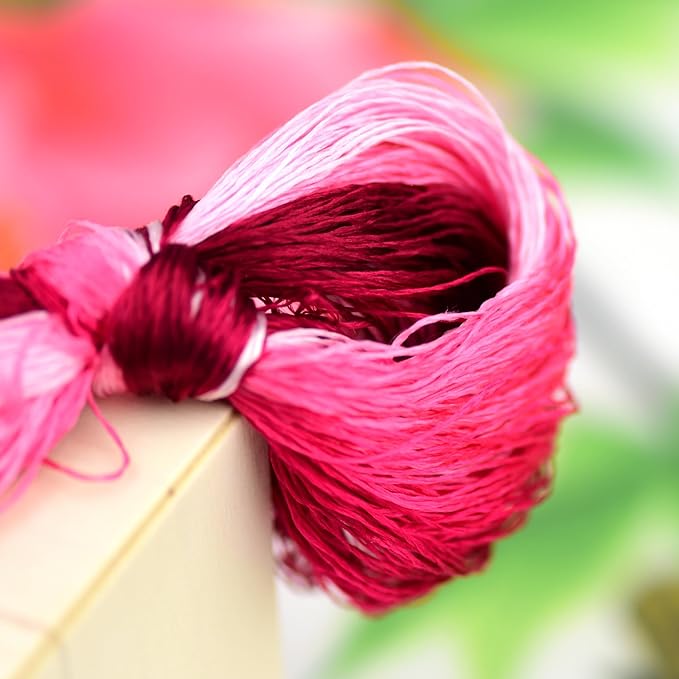 4 Skeins Mulberry Silk Floss Embroidery Thread Floss-Cross Stitch Threads China Silk Woven Jewelry Threads DIY Sewing Kits (07)