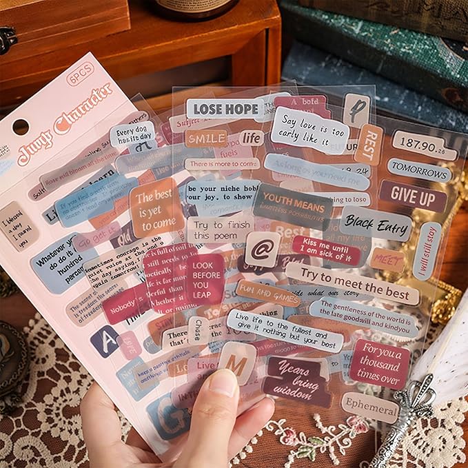 Naszonus 699 Pcs Vintage Scrapbook Paper Kit, Scrapbook Paper Supplies with Flowers Stickers, Journaling Decorative CraftPaper Set for Junk Journal, Retro Crafts