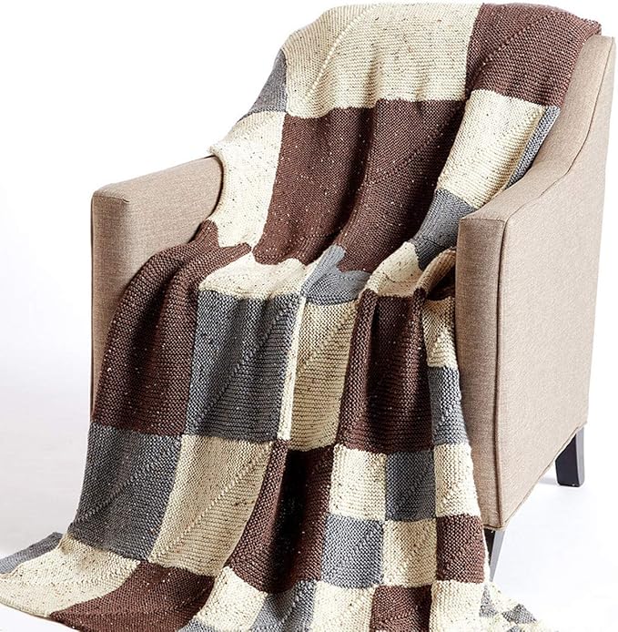 Caron Simply Soft Tweeds Yarn (4) Medium Gauge 100% Acrylic - 5oz - Taupe- Machine Wash & Dry