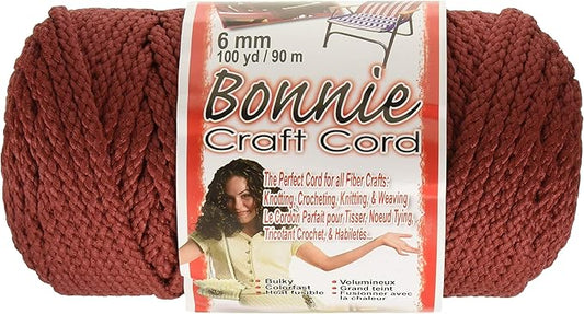 Bonnie Macrame Craft Cord 6mmX100yd, Wine