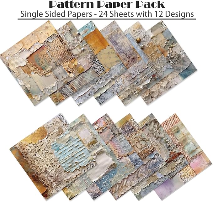 YASMEN Mother's Day Scrapbook Paper Pad, 6x6 Single-Sided Easter Cardstock Paper Pad for Card Making, Journals, Planner, DIY Envelopes, Greeting Cards, Decorative Art Craft -24 Sheets
