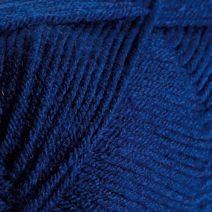 Knit Picks Brava Blue 100% Acrylic Worsted Weight Soft Yarn for Knitting, Crocheting, Knitting Machine use, Medium Weight 4 Yarn for Washable Projects (Solstice Heather)