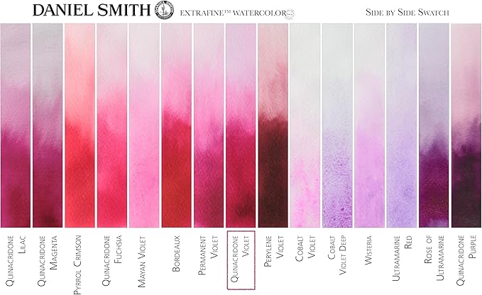 Daniel Smith Extra Fine Watercolor Paint, 5ml Tube, Quinacridone Violet, 284610094