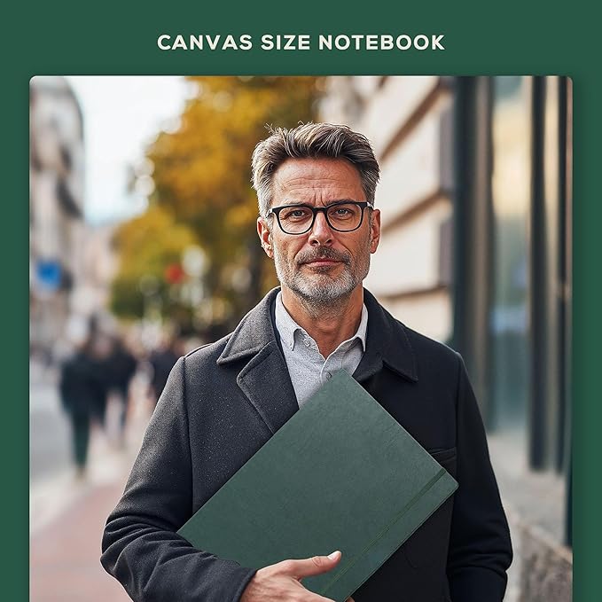 Beechmore Books A3 Mixed Media Sketchbook - 11.7x16.5 Extra Large Professional Studio Drawing Pad, 160 GSM / 98 lb Perforated Ivory Paper, Hardcover Lay-Flat Design, Gift Box for Artists & Watercolor