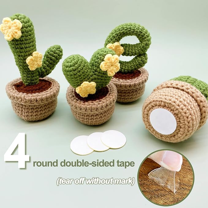 Lily's Lyric Crochet & Craft Kit | Cactus Love| Step-by-Step Video Tutorial for Adults Teenagers | Craft Gift Idea DIY Home Decoration