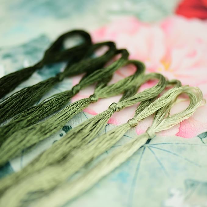 Mulberry Silk Floss Embroidery Thread Floss-Cross Stitch Threads China Silk Woven Jewelry Threads DIY Sewing Kits (32)