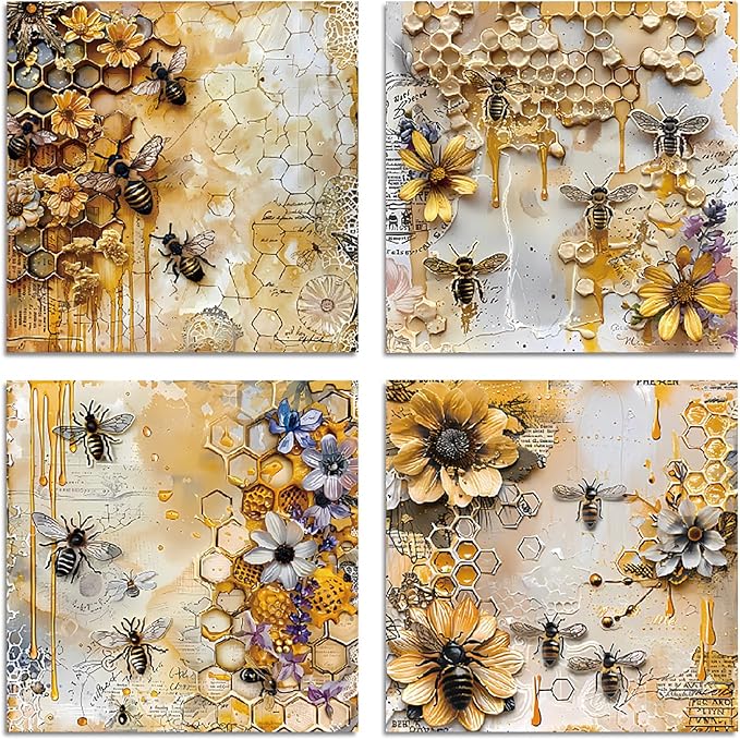 YASMEN Scrapbook Paper Pad, 6x6 Mother's Day Cardstock Paper Pad for Card Making, Journals, Planner, DIY Envelopes, Greeting Cards, Decorative Art Craft -24 Sheets