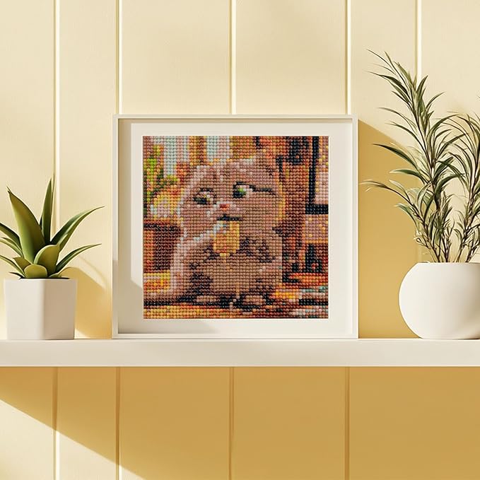 LuwoArte 6 Pack Diamond Painting Kits for Adults – Naughty Cats-Themed Diamond Art Kits–DIY Full Drill Paint Gem Art for Adults – Brilliant 5D Diamond Painting Kit – Relaxing Craft for Home Wall Décor