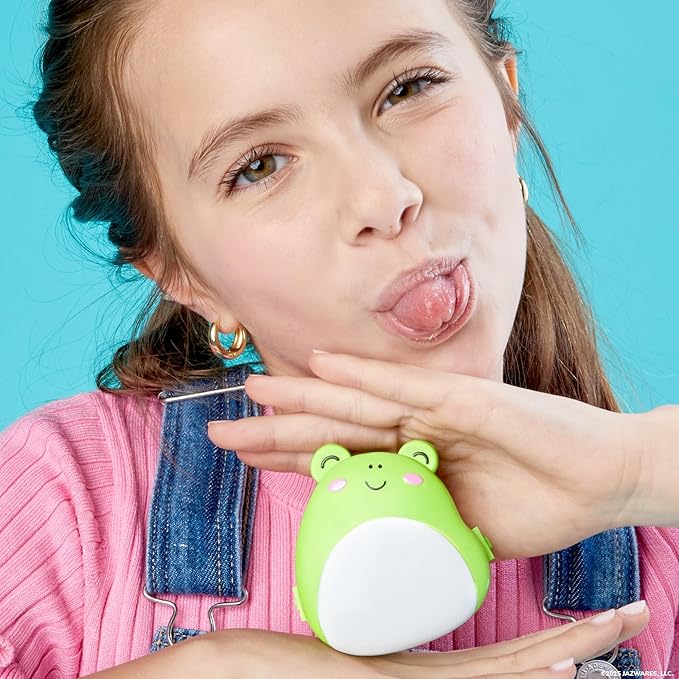 Original Squishmallows Wendy The Frog Bracelet Kit, Makes 3 Accessories, Fun Beads and Charms, Bonus Keychain, Friendship Jewelry Making Set, Gifts for Girls, Craft Kits, Arts and Crafts for Kids