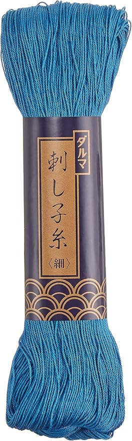 Sashiko Thread Thinner 170 meters Skein -Col.27 Blue - Japanese Quilting & Embroidery