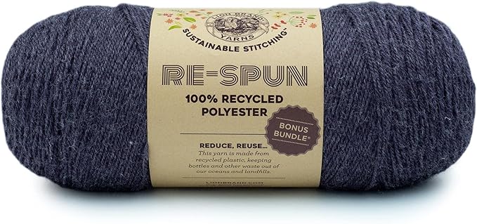 Lion Brand Yarn Respun Bonus Bundle Yarn for Knitting and Crocheting, 1 Pack, Raisin