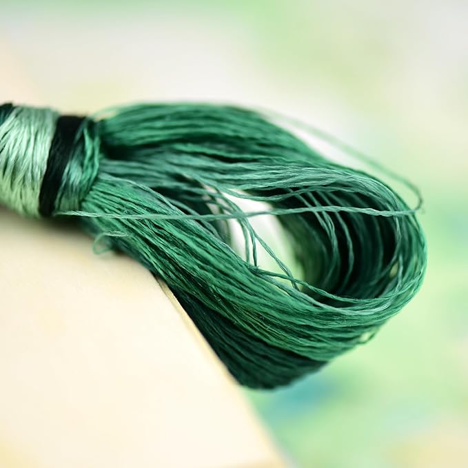 4 Skeins Mulberry Silk Floss Embroidery Thread Floss-Cross Stitch Threads China Silk Woven Jewelry Threads DIY Sewing Kits (03)