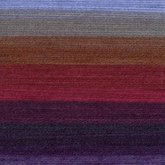Lion Brand Yarn, Mandala DK Lightweight Yarn for Knitting, Crochet, and Crafts, Griffin, 1 Pack, Self-Striping Acrylic Fiber for Baby Blankets, Multicolor Shawls and Variegated Cardigans