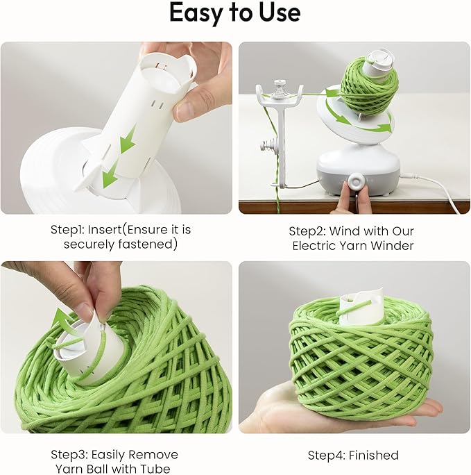Etcokei 18pcs Yarn Ball Tube for Etcokei Electric Yarn Winder M1, Reusable ABS Yarn Cake Tube for Neat Storage & Tangle-Free Knitting/Crocheting Accessories
