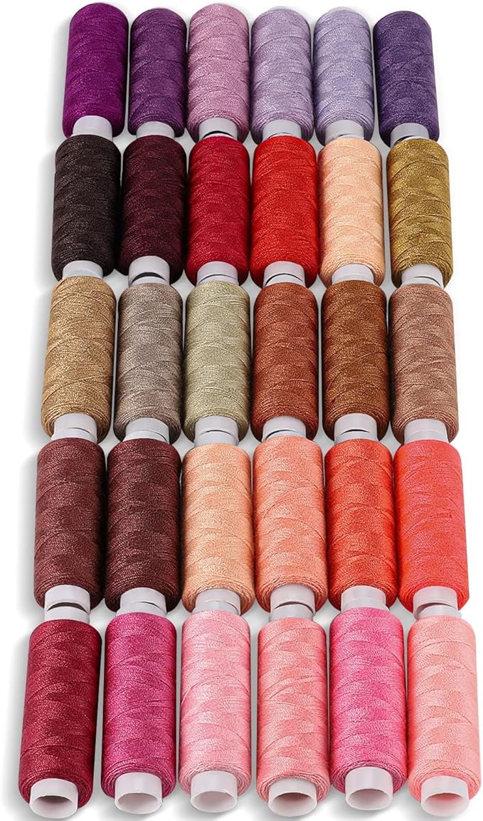 CiaraQ Sewing Threads Kits, 60 Colors Polyester 250 Yards Per Spools for Hand Sewing & Embroidery