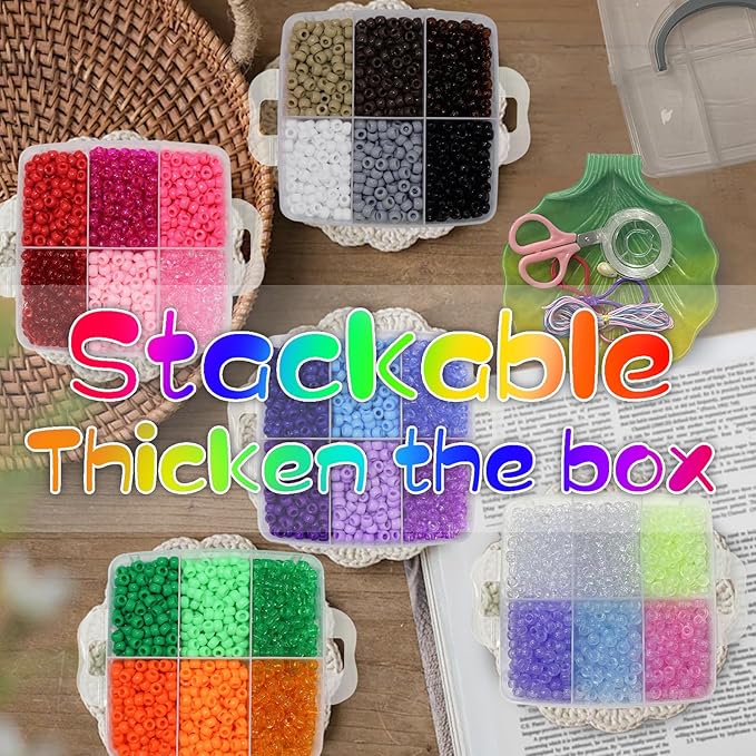 5800Pcs Glow in The Dark Pony Beads Bulk,30 Colors Rainbow Kandi Bead for Hair Braiding Friendship Bracelet Making Kandi Jewelry Key Chains DIY Crafts Chirstmas Gifts (5800PCS(30Color))