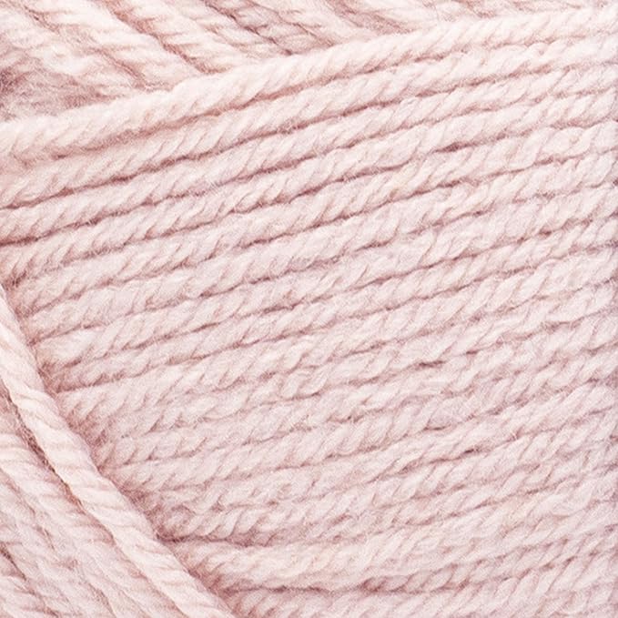Lion Brand Yarn Basic Stitch Anti-Pilling Yarn for Crocheting, Knitting, and Crafts, Blush Heather, 1 Pack