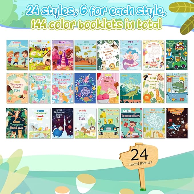 Liliful 144 Pcs Coloring Book Bulk for Adult Kids DIY Art Stress Relief Drawing Book with Patterns for Adults, Party Favors, Goodie Bag Filler and Holiday Gifts(Classic Style)
