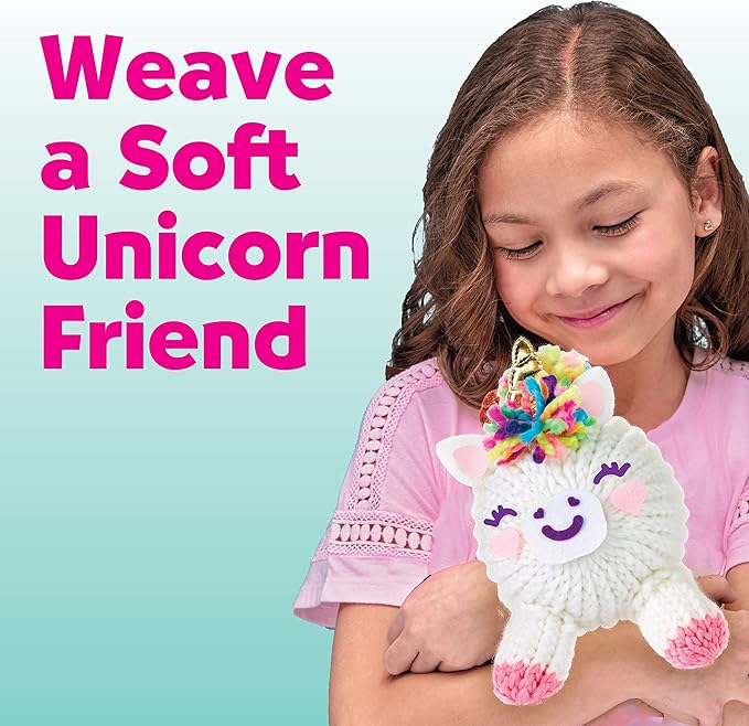 Creativity for Kids Quick Knit Loom Unicorn Plushie - Knitting Craft Kit for Kids - Create a DIY Unicorn Plush Toy (Ages 7+)