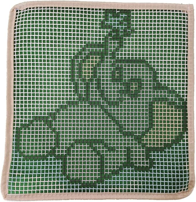 Yglnden Latch Hook Kits Rug Elephant Crochet Yarn Cushion Colour Pre-Printed Canvas Rug Needlework DIY Hook and Latch Kit Christmas Home Decoration 30x30cm/12 X12inch